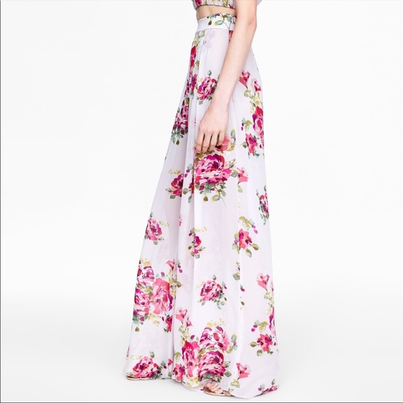 Zara Floral Sheer Pant Medium - Picture 4 of 11